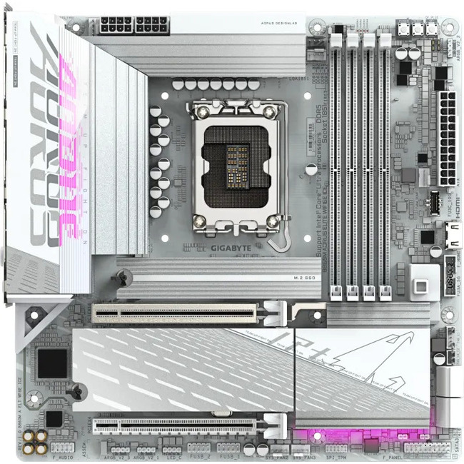 Gigabyte - B860M-AORUS-ELITE-WIFI6E-ICE -   