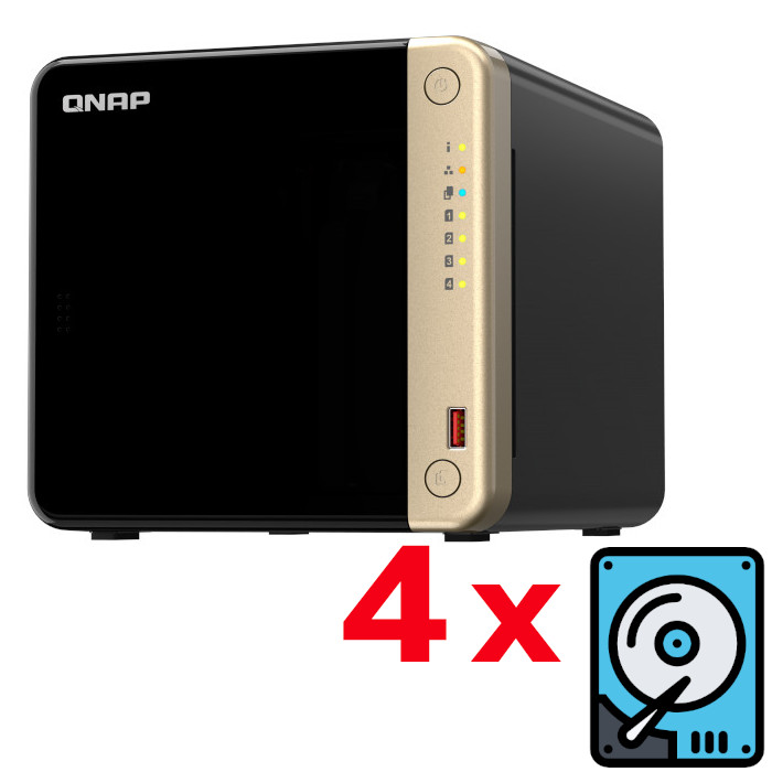 QNAP - TS-464-8G-40TB -   